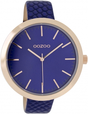 Oozoo Damenuhr mit Lederband 47 MM Rose / Blauviolett C7557