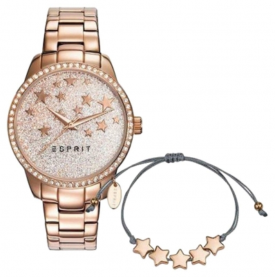 Esprit Damen Armbanduhr Set mit Schmuckarmband ES109352003 - B-Ware